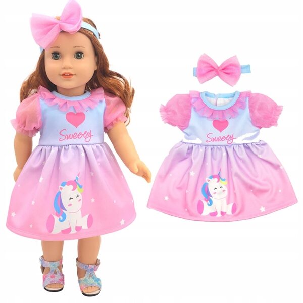 Komplettes Kleidungsset für 35–45 cm große Puppen mit farbenfroher Kleidung und Accessoires