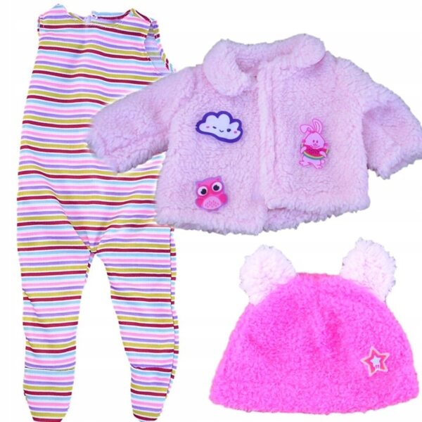Komplettes Kleidungsset für 35–45 cm große Puppen mit farbenfroher Kleidung und Accessoires