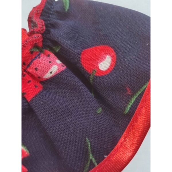 Kleid für Labubu- und Lafufu-Puppen 17-18 cm mit Fruchtmuster - handgefertigt