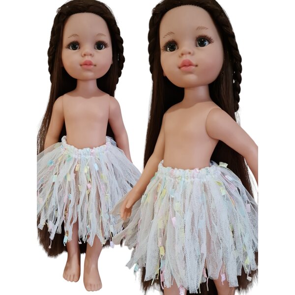 Gonnellina hawaiiana per bambola Paola Reina 32 cm con elastico in vita