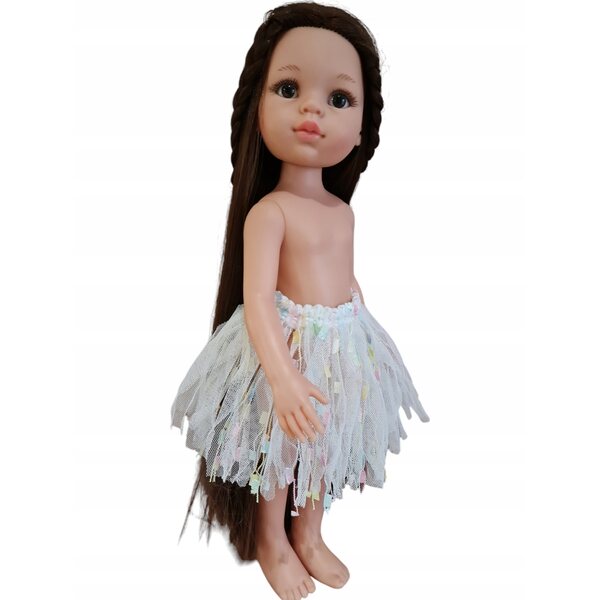 Gonnellina hawaiiana per bambola Paola Reina 32 cm con elastico in vita