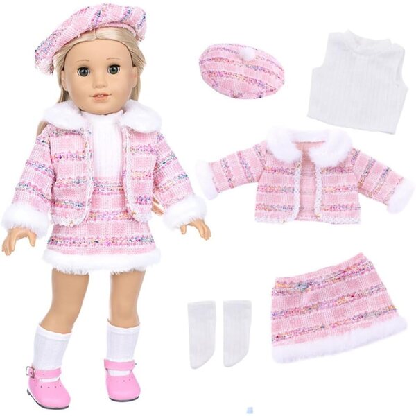 Vestiti Invernali per Bambole Americane 18 Pollici - Set Completo Accessori Moda Bambini