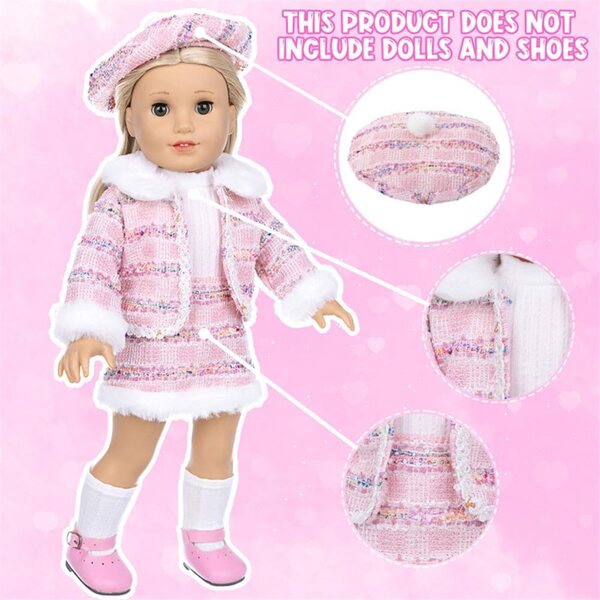 Vestiti Invernali per Bambole Americane 18 Pollici - Set Completo Accessori Moda Bambini