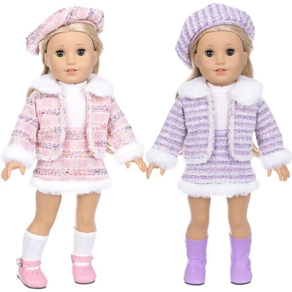 Vestiti Invernali per Bambole Americane 18 Pollici - Set Completo Accessori Moda Bambini