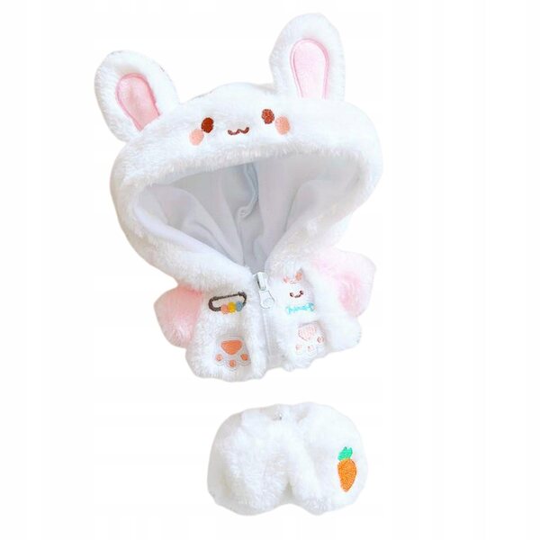 Set di Abiti in Pile per Bambole 20 cm con Giacca a Zip e Pantaloni