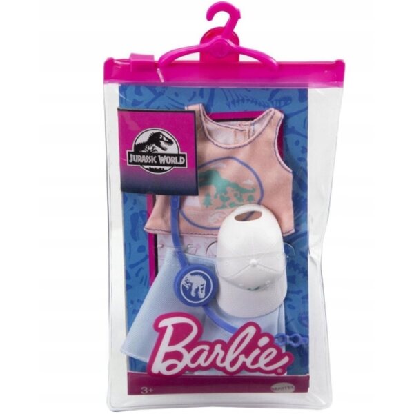 Mattel Barbie Jurassic World Kleidungs- und Zubehörset – 4-teilig für Puppen