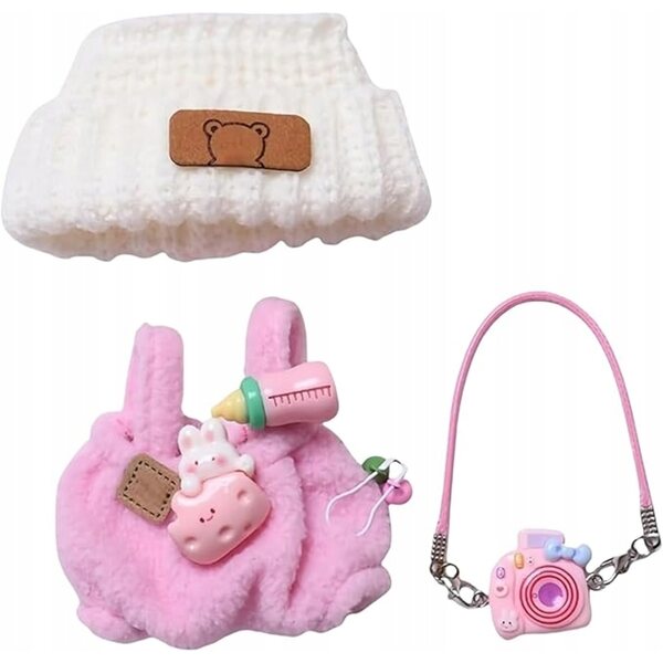 Rosa Puppen- und Stofftier-Outfit für Kinder ab 3 Jahren aus Originalstoff