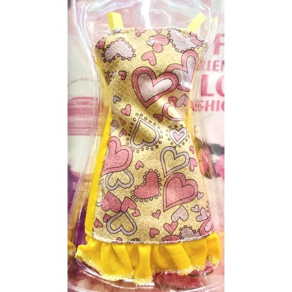 Baby-Kleidungsset für Mädchen mit Herzkleid und 3 Taschen für Puppen ab 3 Jahren