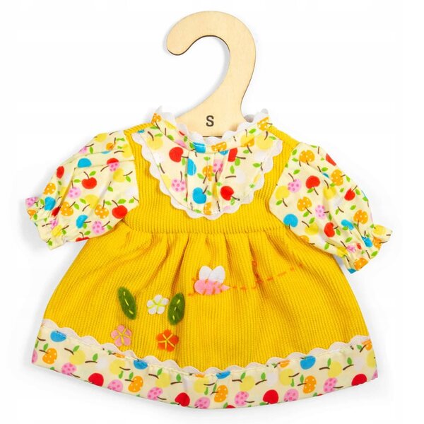 Bigjigs Clothes gelbes Kleid für 25 cm Puppe – Größe S