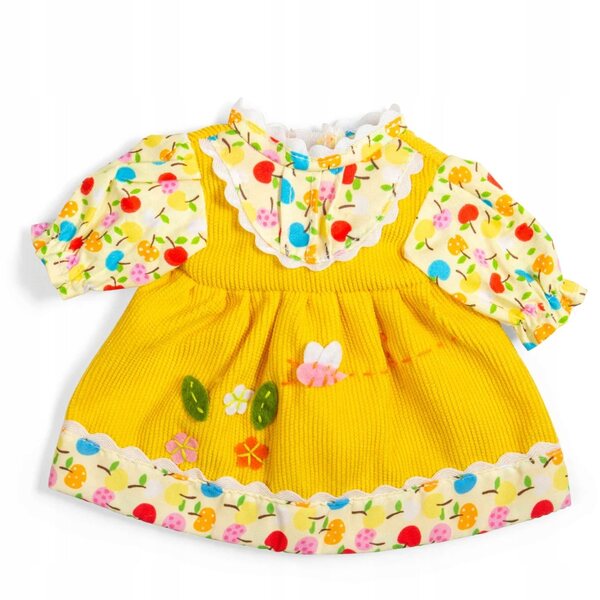 Bigjigs Clothes gelbes Kleid für 25 cm Puppe – Größe S