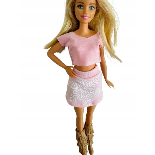 Set abbigliamento per bambola con gonna e maglietta - taglia 30 cm