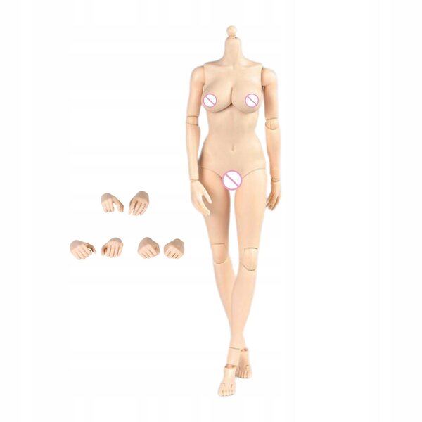 Figura azione 1:6 donna nuda 27 cm con 28 snodi e mani intercambiabili