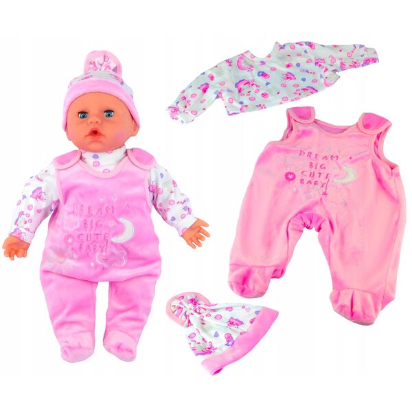 Komplettes Set mit Kleidung für 38–45 cm große Adar-Puppen aus Samt und Baumwolle