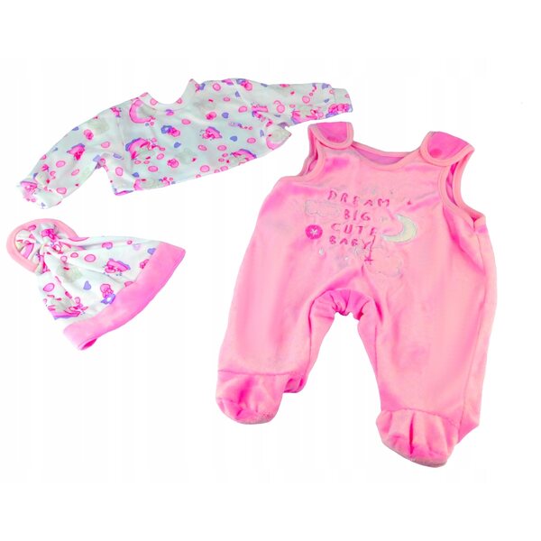 Komplettes Set mit Kleidung für 38–45 cm große Adar-Puppen aus Samt und Baumwolle