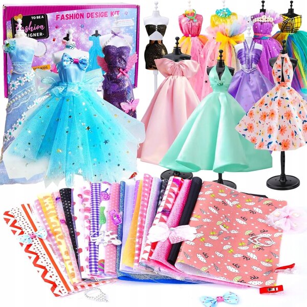 Kreativset zum Nähen und Gestalten von Puppenkleidung mit über 800 Accessoires