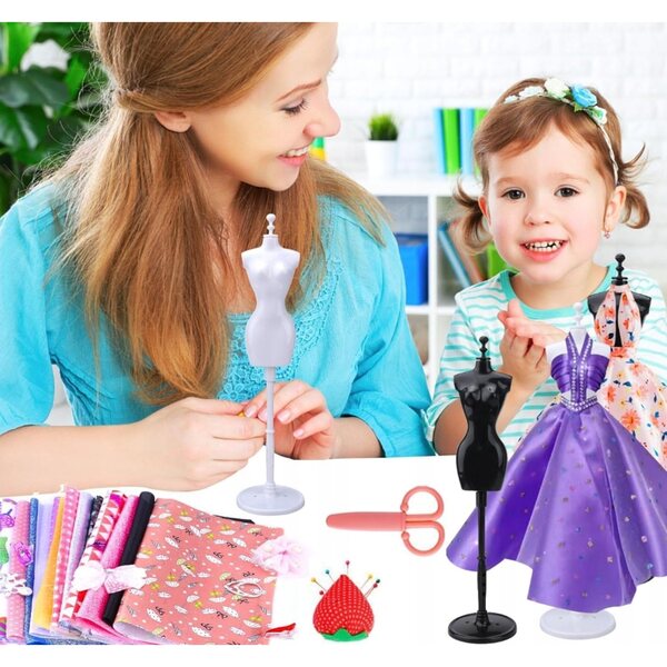 Kreativset zum Nähen und Gestalten von Puppenkleidung mit über 800 Accessoires