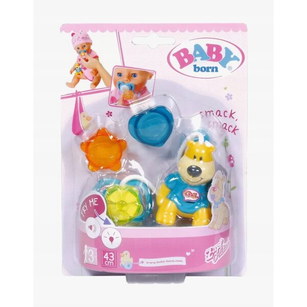 BABY Born Interaktiver Schnuller mit Teddybär – Soundzubehör für Puppen