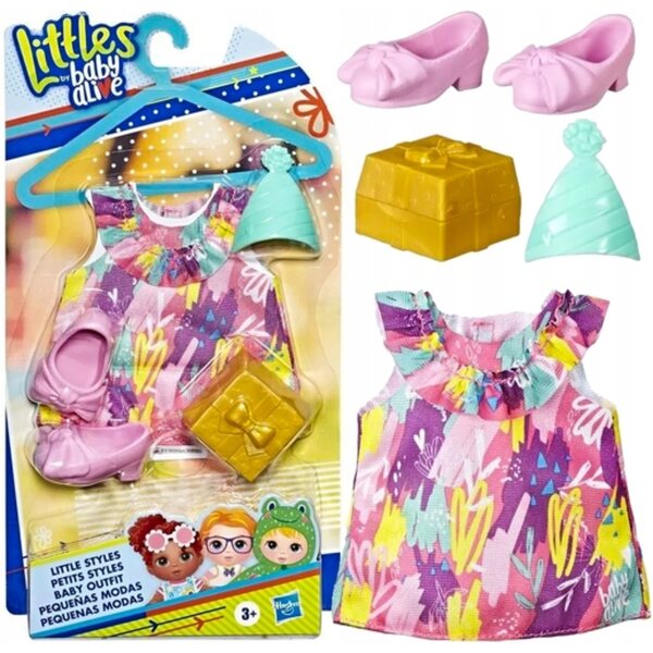 Littles Baby Alive Kleidungs- und Zubehörset für Puppen, Thema Geburtstagsfeier