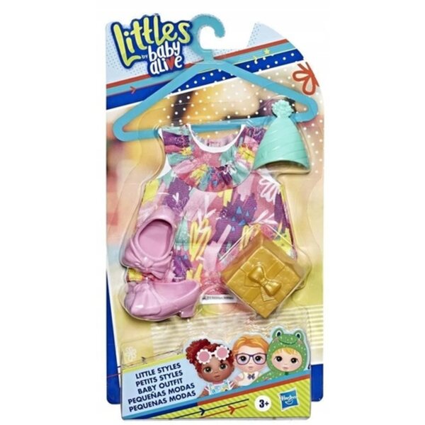 Littles Baby Alive Kleidungs- und Zubehörset für Puppen, Thema Geburtstagsfeier
