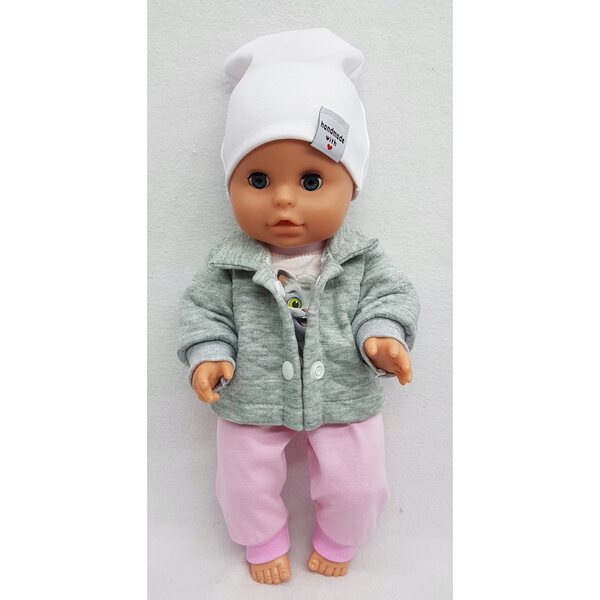 Completo con gattino per bambola 30 cm - abbigliamento doll dress 3+ anni