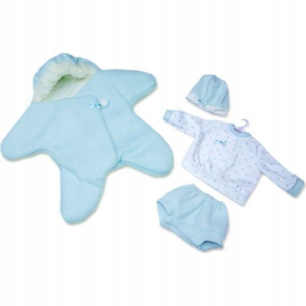 Llorens New Born Kleidung für Puppe 40–42 cm, blaues Outfit