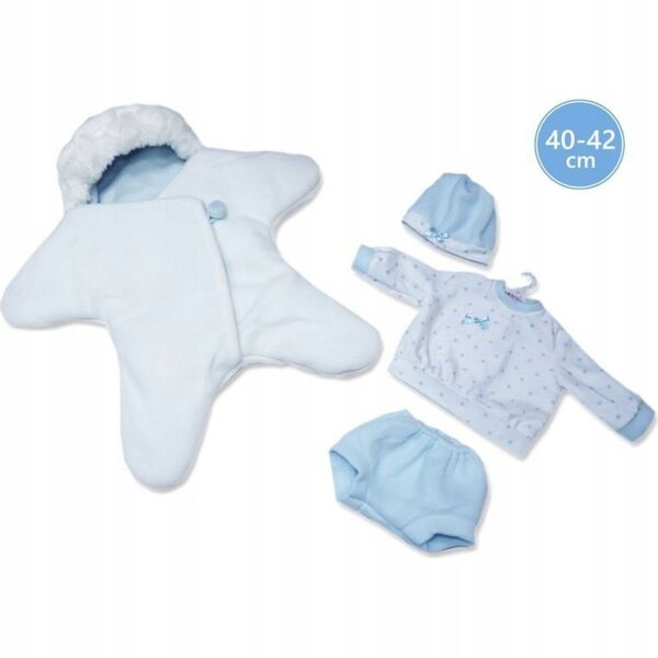 Llorens New Born Kleidung für Puppe 40–42 cm, blaues Outfit