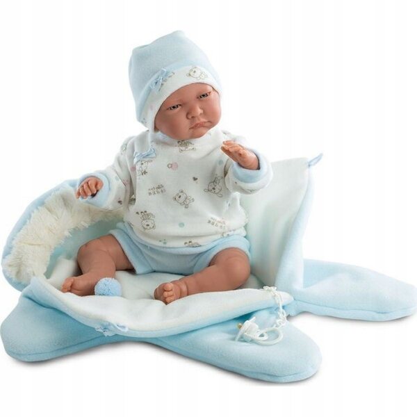 Llorens New Born Kleidung für Puppe 40–42 cm, blaues Outfit