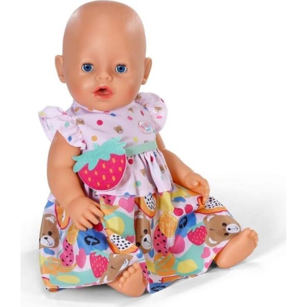 BABY born Kleid mit Fruchtmotiven für 43 cm Puppen und Teddybären