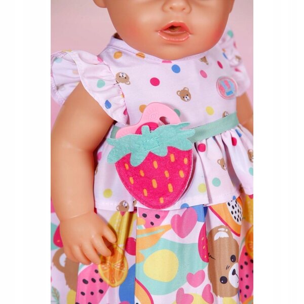 BABY born Kleid mit Fruchtmotiven für 43 cm Puppen und Teddybären