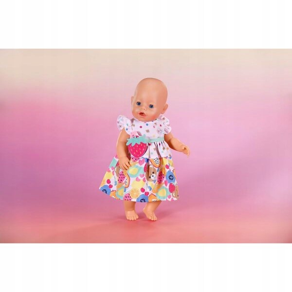 BABY born Kleid mit Fruchtmotiven für 43 cm Puppen und Teddybären