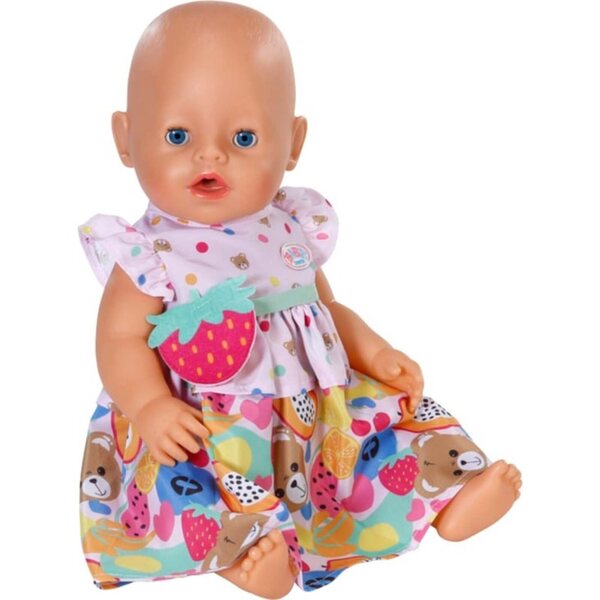 BABY born Kleid mit Fruchtmotiven für 43 cm Puppen und Teddybären