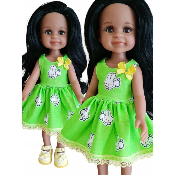 Kleid für spanische Puppe Paola Reina, 32 cm - Amigas Puppenkleidung