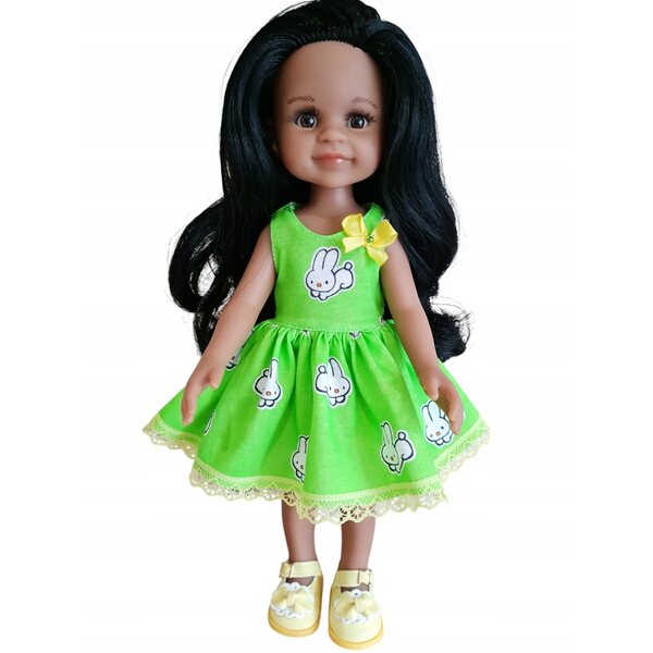 Kleid für spanische Puppe Paola Reina, 32 cm - Amigas Puppenkleidung
