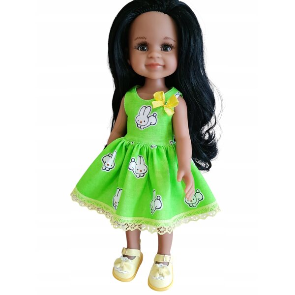 Kleid für spanische Puppe Paola Reina, 32 cm - Amigas Puppenkleidung