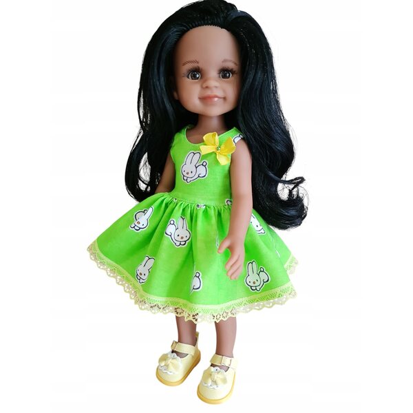 Kleid für spanische Puppe Paola Reina, 32 cm - Amigas Puppenkleidung