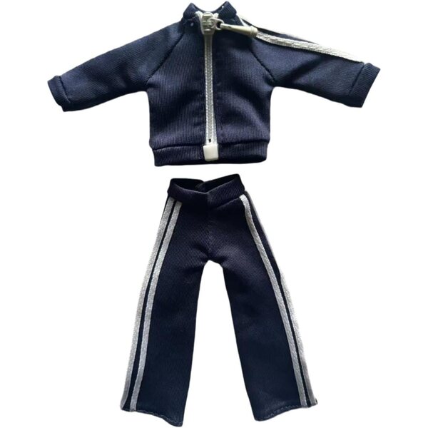 Tuta Sportiva per Action Figure 1/12 Blu, Tessuto Morbido, Design Moderno