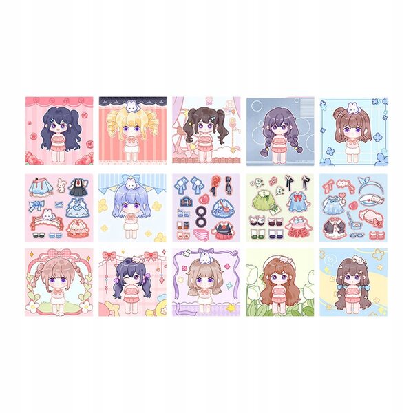 Gesichter-Stickerbuch für Kinder mit 4 Blättern und 11 lustigen Gesichtern