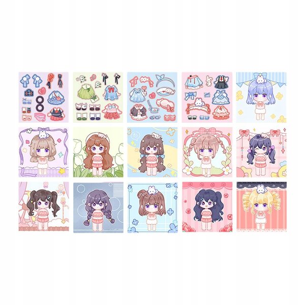 Gesichter-Stickerbuch für Kinder mit 4 Blättern und 11 lustigen Gesichtern