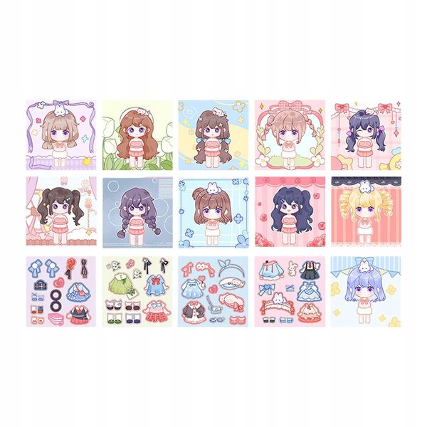 Gesichter-Stickerbuch für Kinder mit 4 Blättern und 11 lustigen Gesichtern