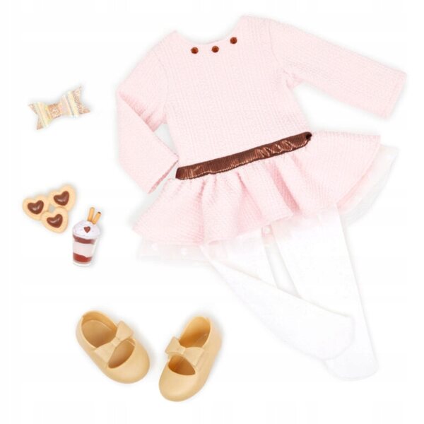 Deluxe-Kleidungsset für 46 cm große Our Generation Sweet Chic-Puppen in Rosa