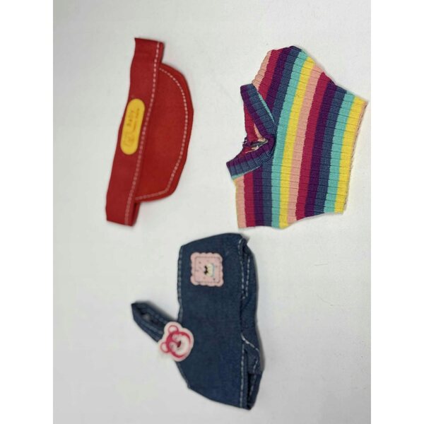 Set 3 capi di abbigliamento per bambole Labubu 17 cm The Monsters