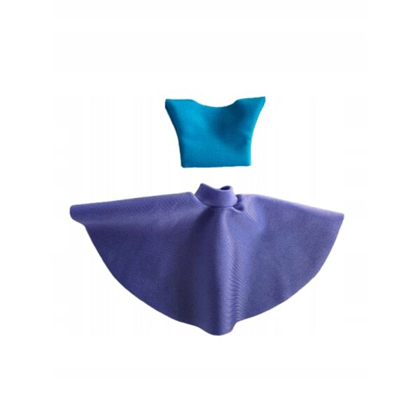 Set vestiti per bambola viola e azzurro - 30 cm, made in Poland
