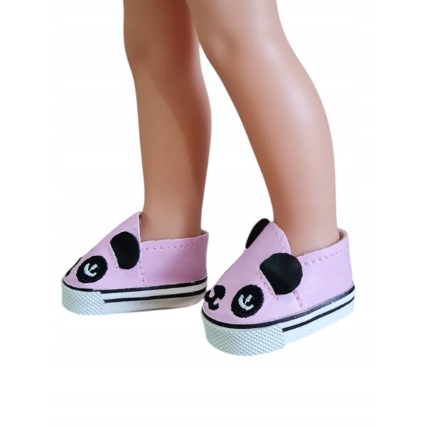 Buciki panda rosa per bambola Paola Reina 32 cm – accessorio perfetto