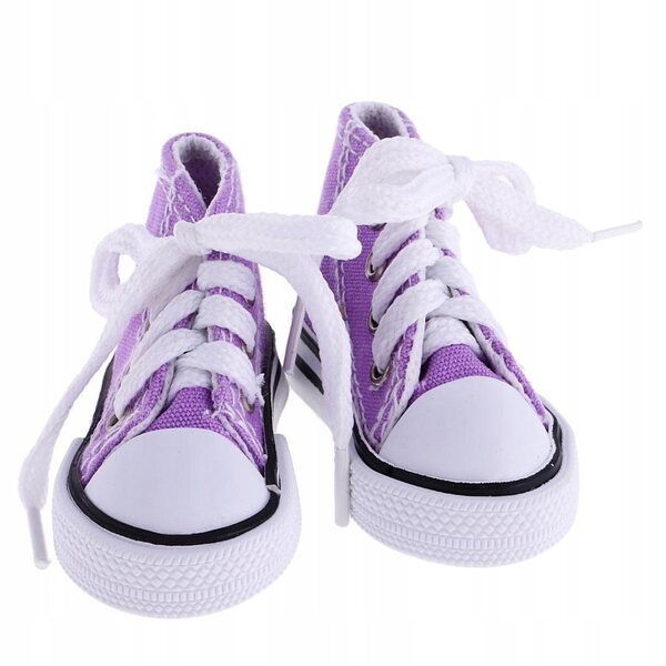Hohe Canvas-Sneaker für 1/4 BJD-Puppen, 6,8 x 3 cm