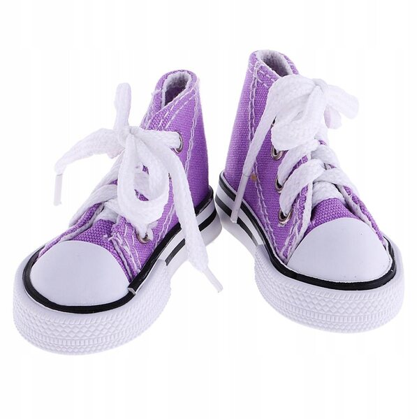 Hohe Canvas-Sneaker für 1/4 BJD-Puppen, 6,8 x 3 cm