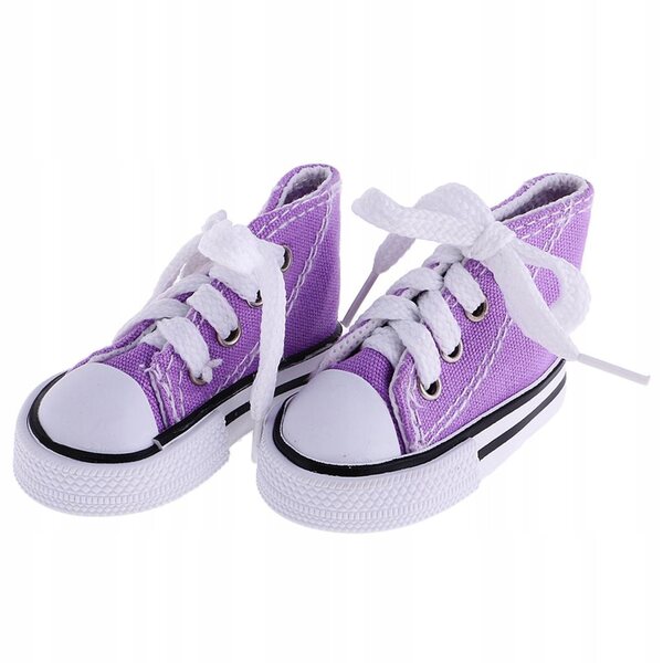 Hohe Canvas-Sneaker für 1/4 BJD-Puppen, 6,8 x 3 cm
