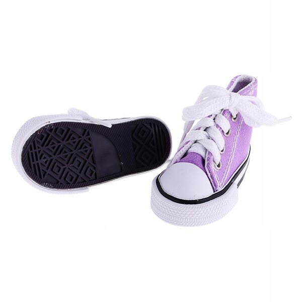 Hohe Canvas-Sneaker für 1/4 BJD-Puppen, 6,8 x 3 cm