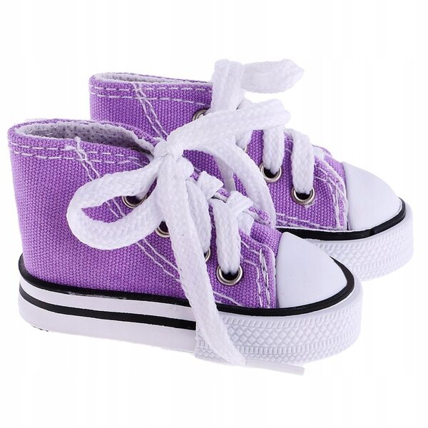 Hohe Canvas-Sneaker für 1/4 BJD-Puppen, 6,8 x 3 cm