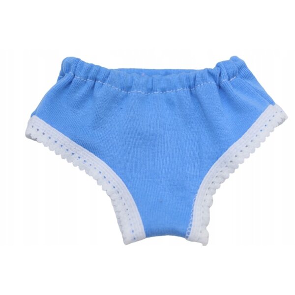 Majteczki per bambole 42-44 cm colorate, in tessuto elasticizzato con pizzo