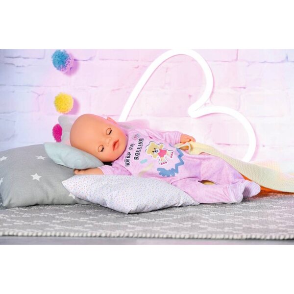 BABY BORN-Kleider-Einteiler. Rosafarbener Einteiler für eine 36 cm große Puppe